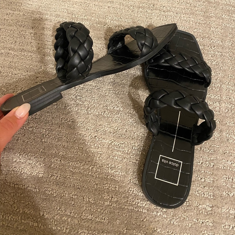 Black braided Dolce Vita sandals!